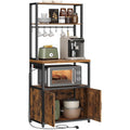 Etagere haute de cuisine 40 x 60 x 170 cm avec prise integree, solution pratique pour organiser les appareils